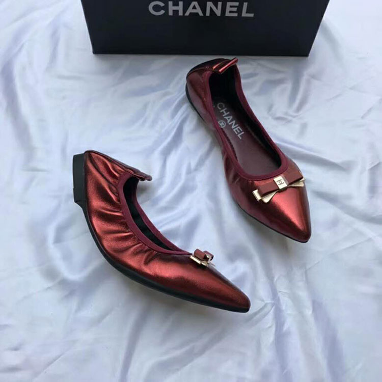 2018 chanle women shoes in Lambskin