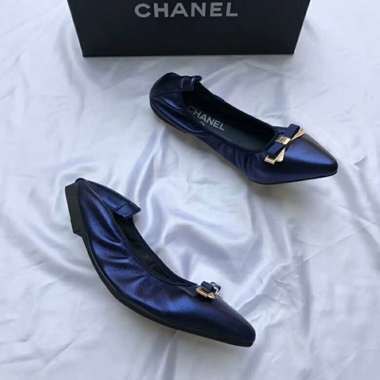 2018 chanle women shoes in Lambskin