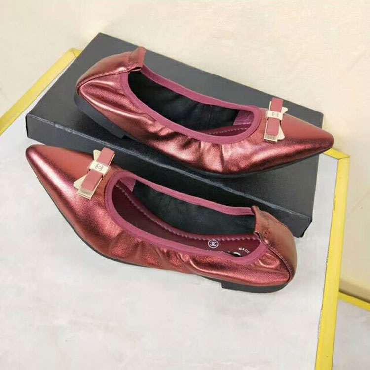 2018 chanle women shoes in Lambskin