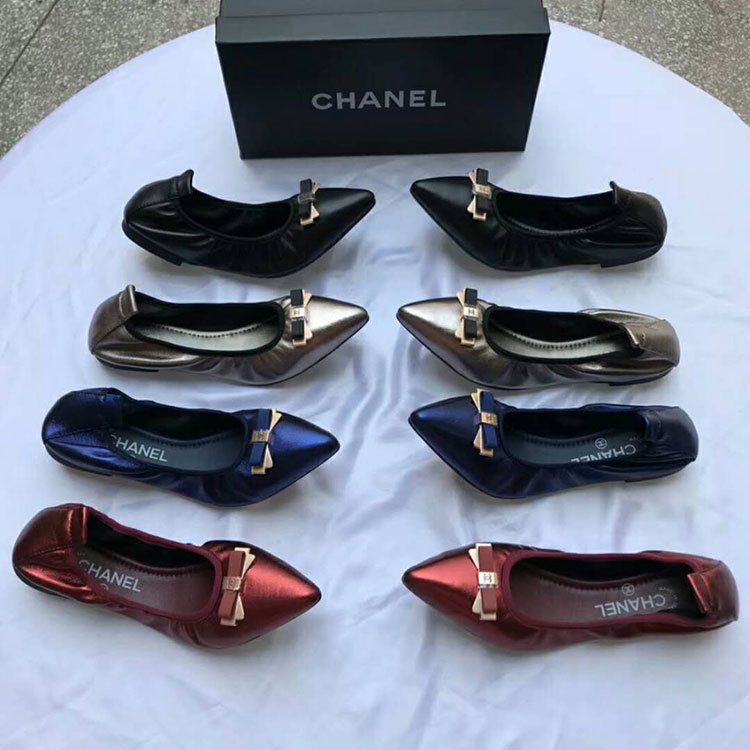 2018 chanle women shoes in Lambskin