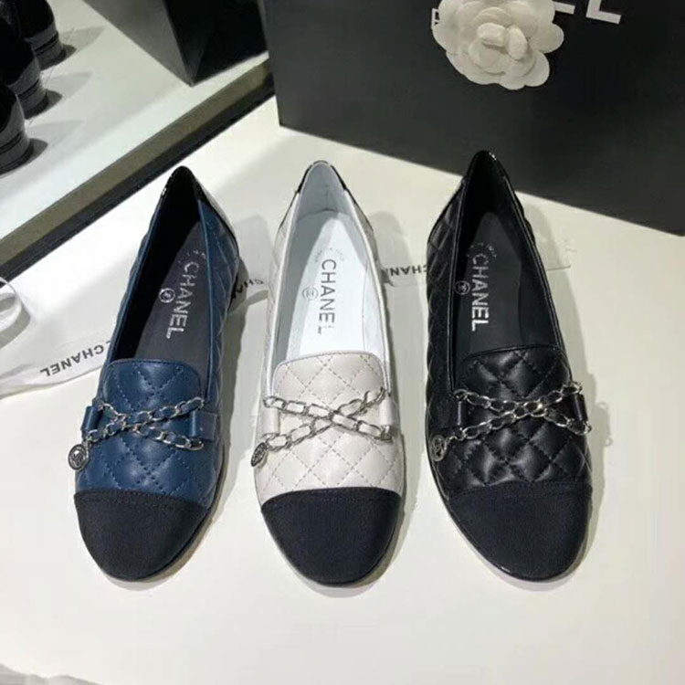 2018 chanle women shoes in Lambskin