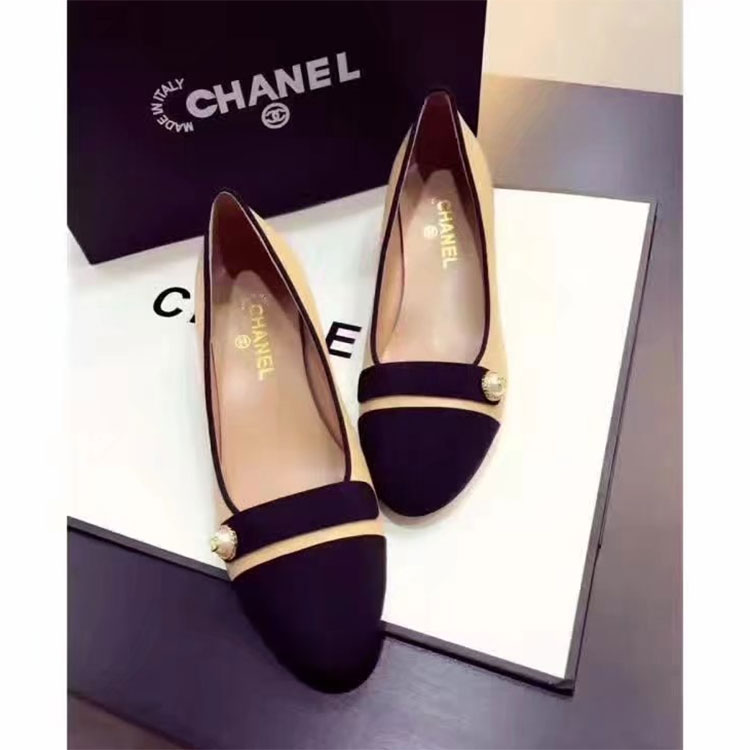 2018 chanle women shoes in Lambskin Heel 4cm