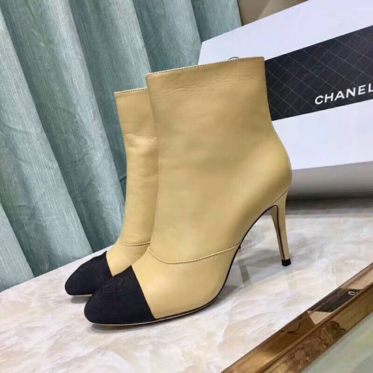 2018 chanle women shoes in Lambskin Heel 7cm