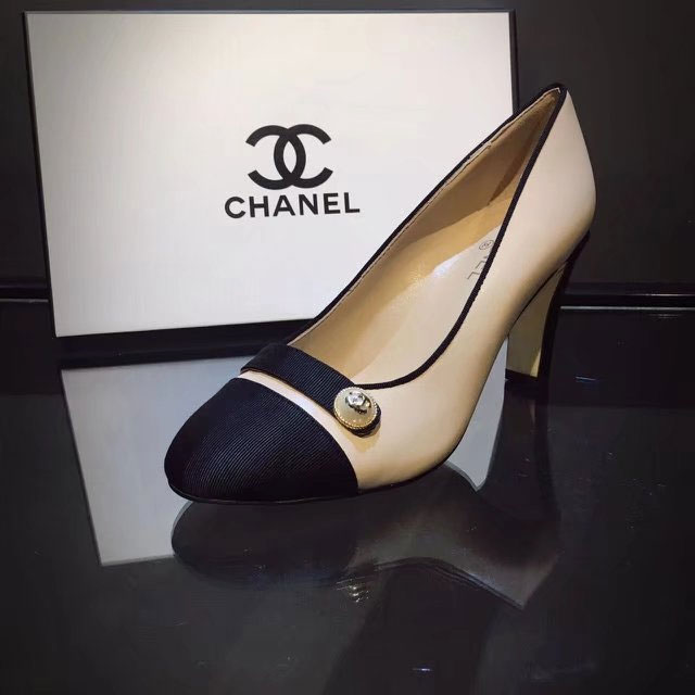 2018 chanle women shoes in Lambskin Heel 8cm