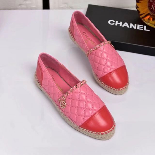 2018 chanle women shoes in Lambskin leather