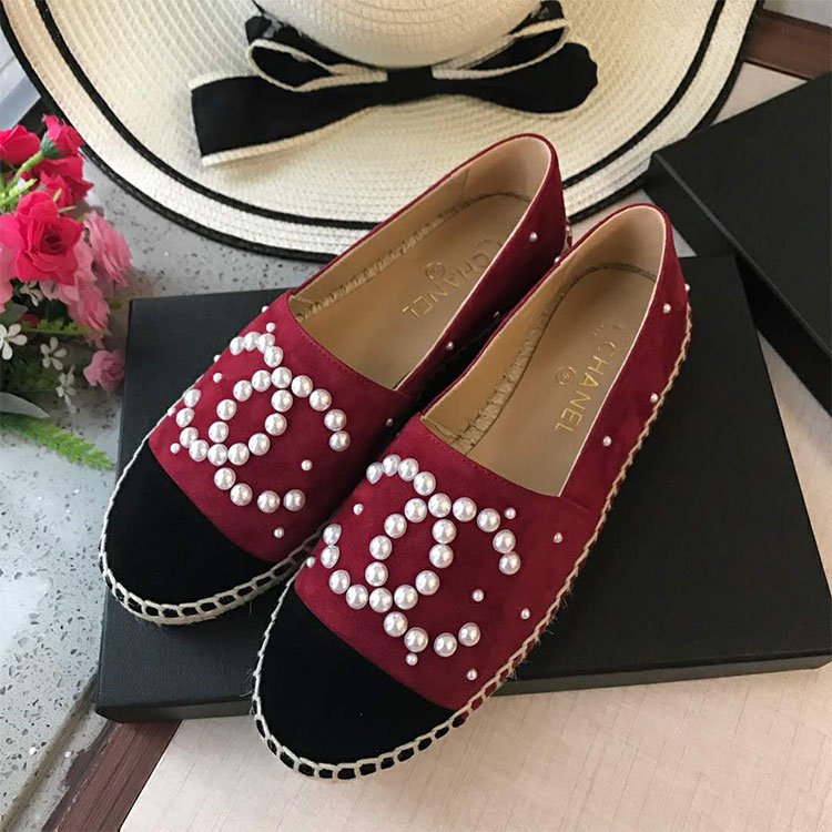 2018 chanle women shoes in Nubuck leather