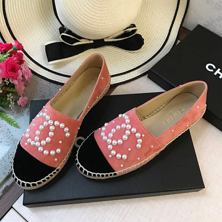 2018 chanle women shoes in Nubuck leather