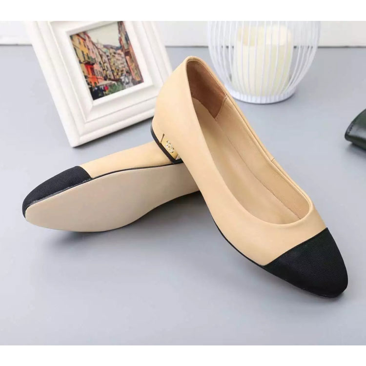 2018 chanle women shoes in lambskin leather