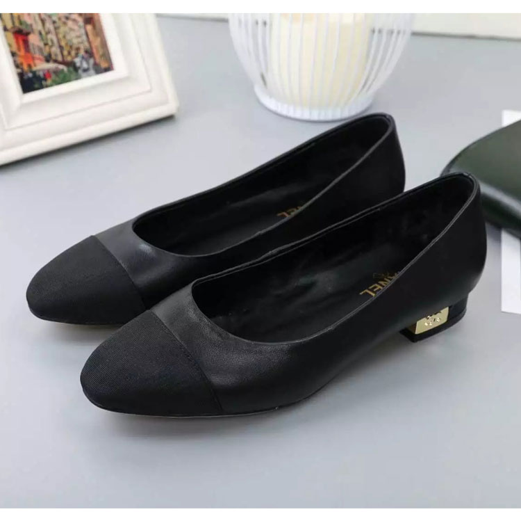 2018 chanle women shoes in lambskin leather