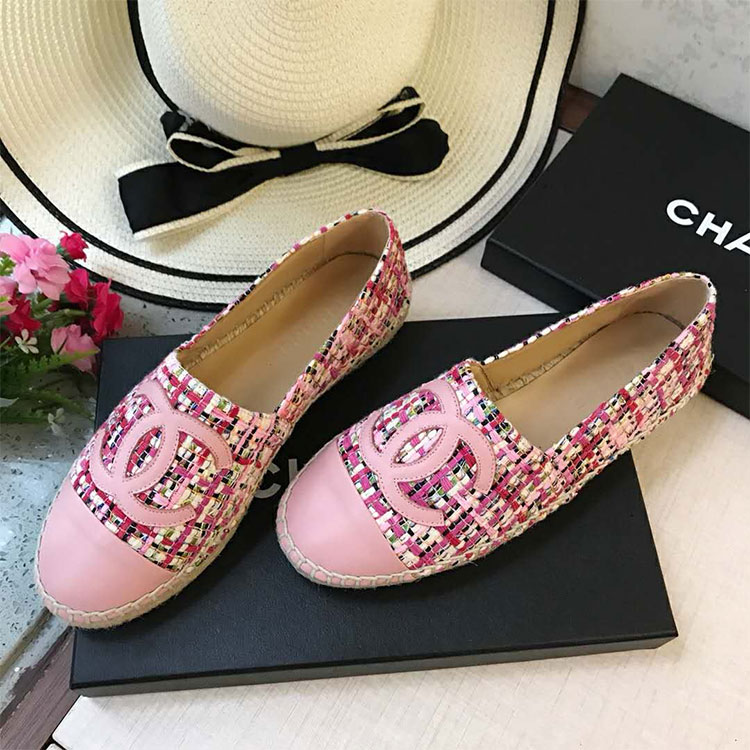 2018 chanle women shoes in linen