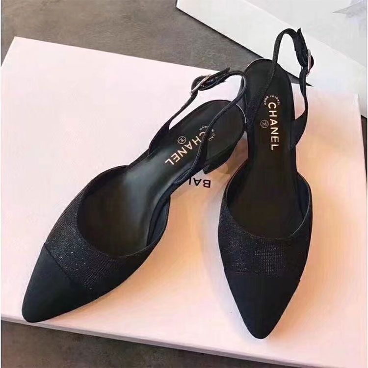 2018 chanle women shoes in silk