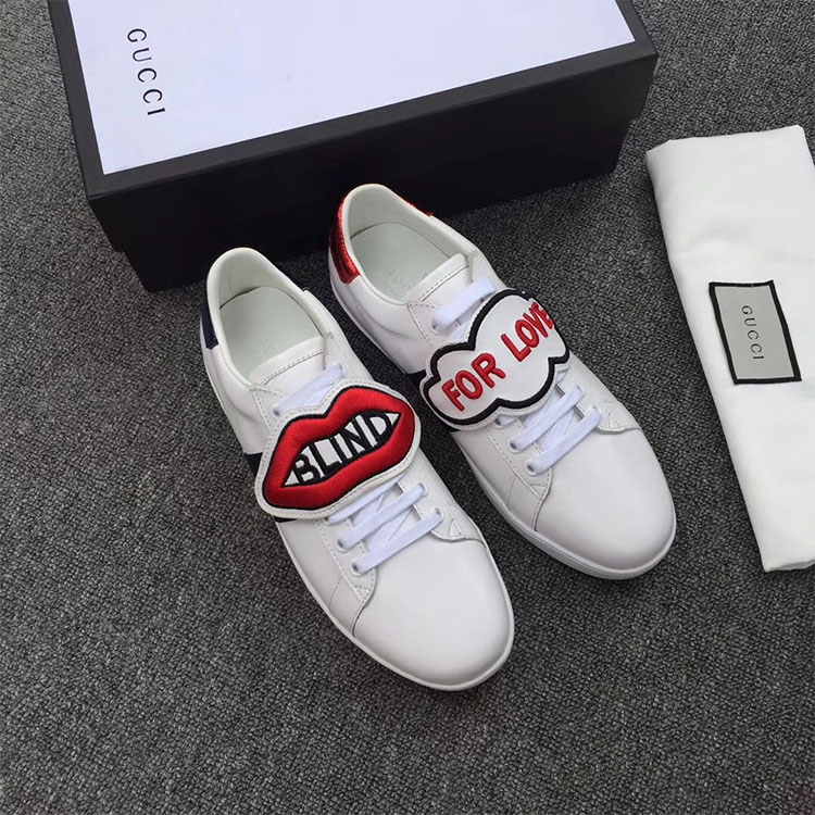 2018 gucci Sneakers shoes in Calfskin inside Lambskin