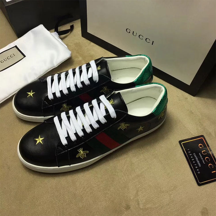 2018 gucci Sneakers shoes in Calfskin inside Lambskin