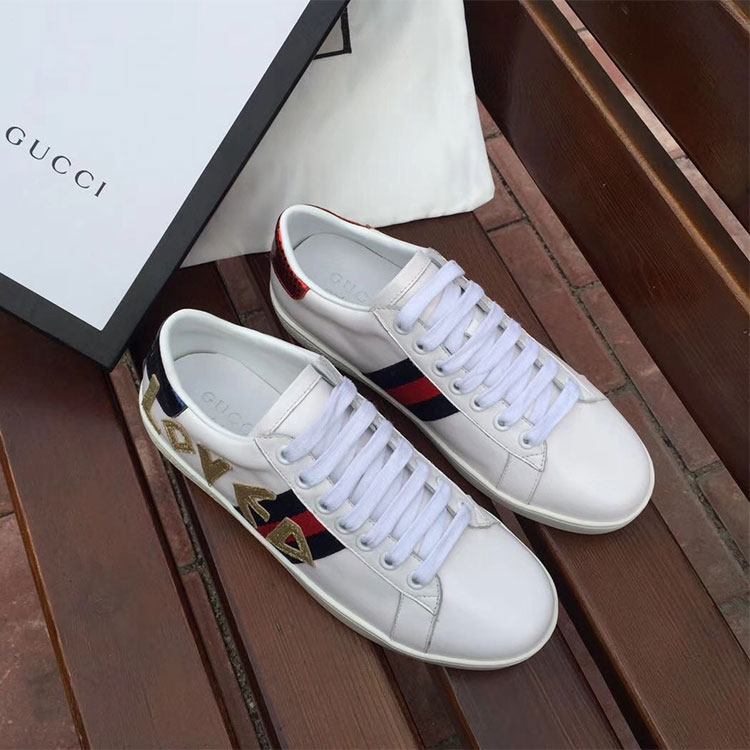 2018 gucci Sneakers shoes in Calfskin inside Lambskin