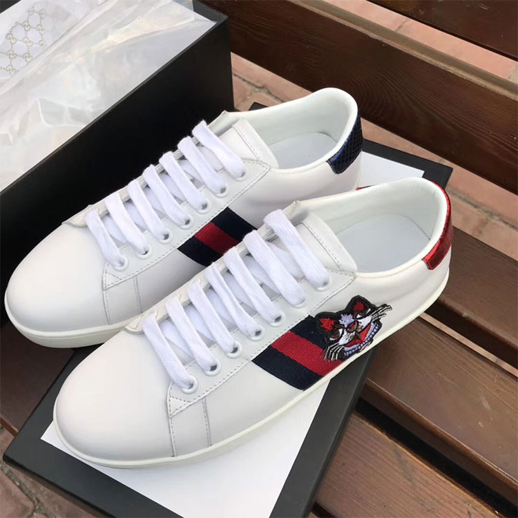 2018 gucci Sneakers shoes in Calfskin inside Lambskin