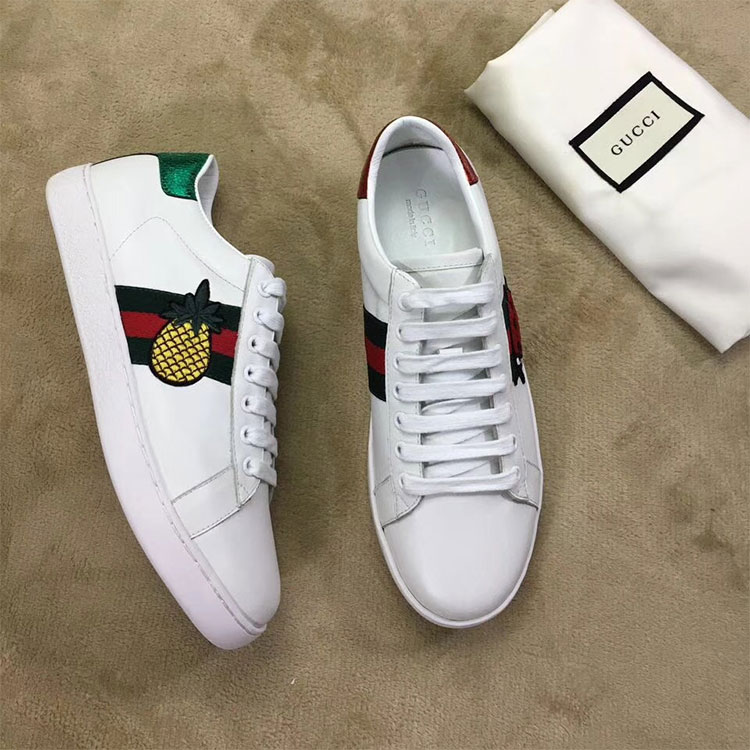 2018 gucci Sneakers shoes in Calfskin inside Lambskin