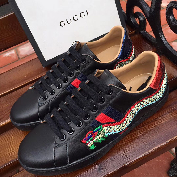 2018 gucci Sneakers shoes in Calfskin inside Lambskin