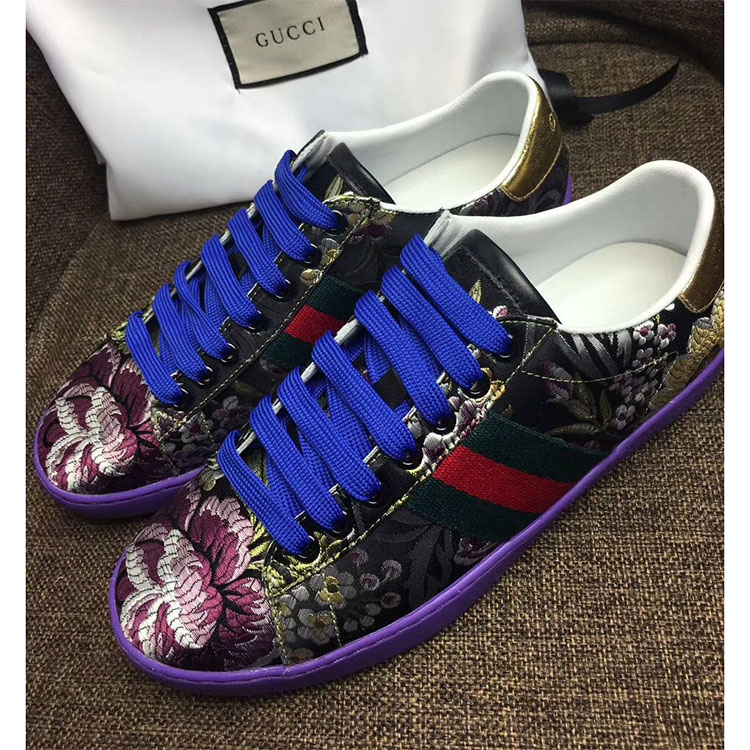 2018 gucci Sneakers shoes in Calfskin inside Lambskin