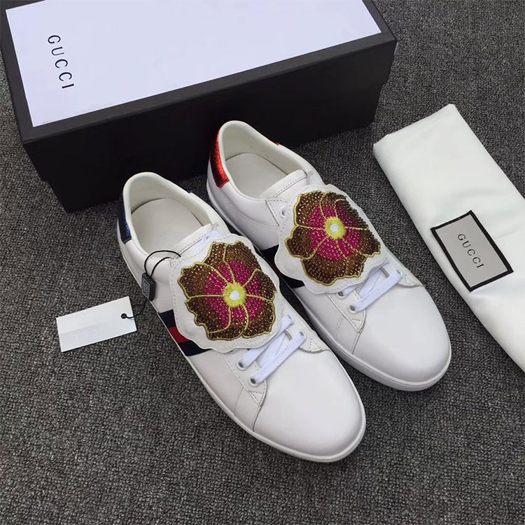 2018 gucci Sneakers shoes in Calfskin inside Lambskin