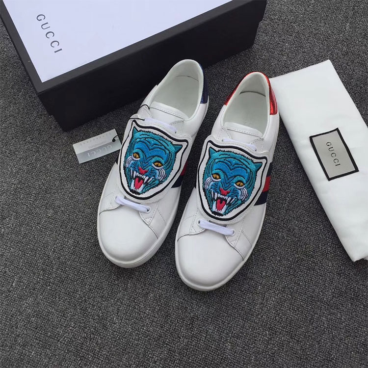 2018 gucci Sneakers shoes in Calfskin inside Lambskin