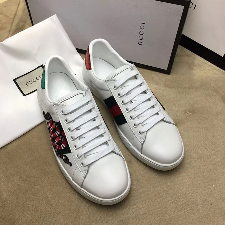 2018 gucci Sneakers shoes in Calfskin inside Lambskin