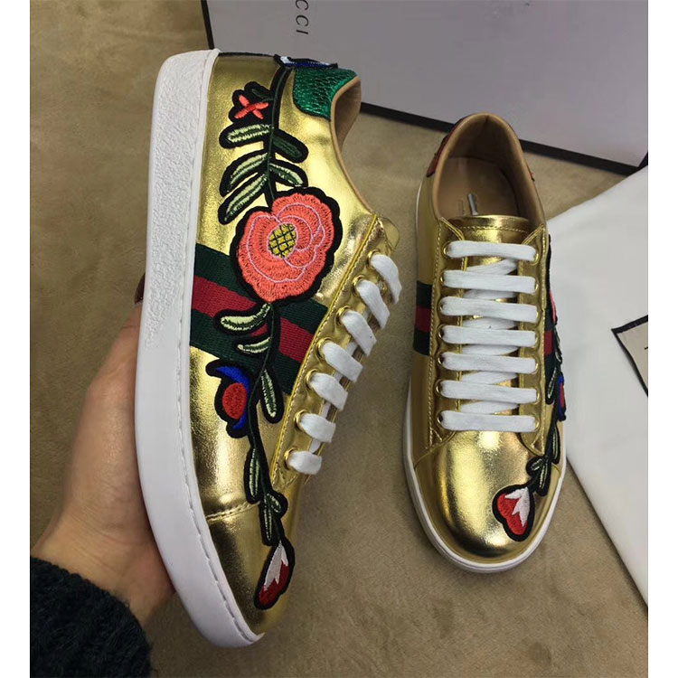 2018 gucci Sneakers shoes in Calfskin inside Lambskin