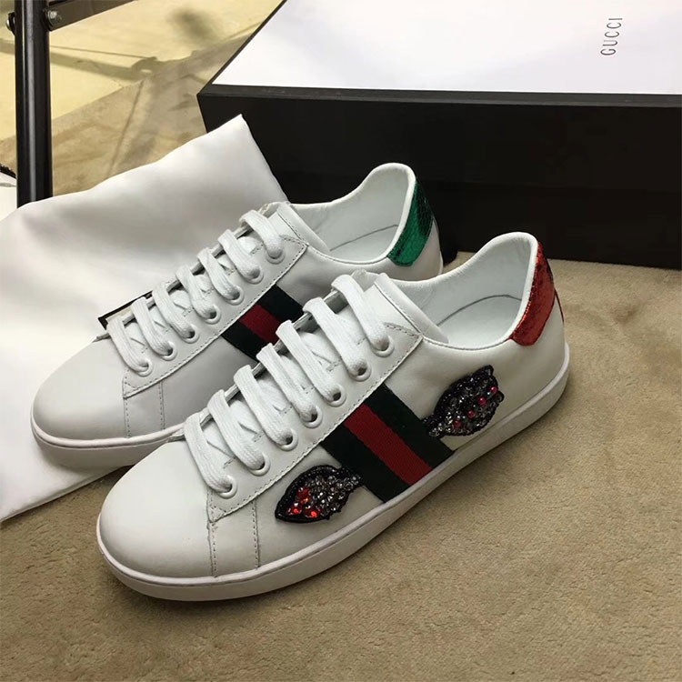 2018 gucci Sneakers shoes in Calfskin inside Lambskin