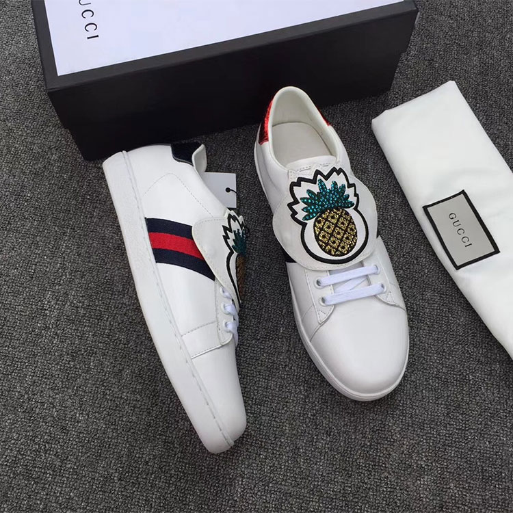 2018 gucci Sneakers shoes in Calfskin inside Lambskin