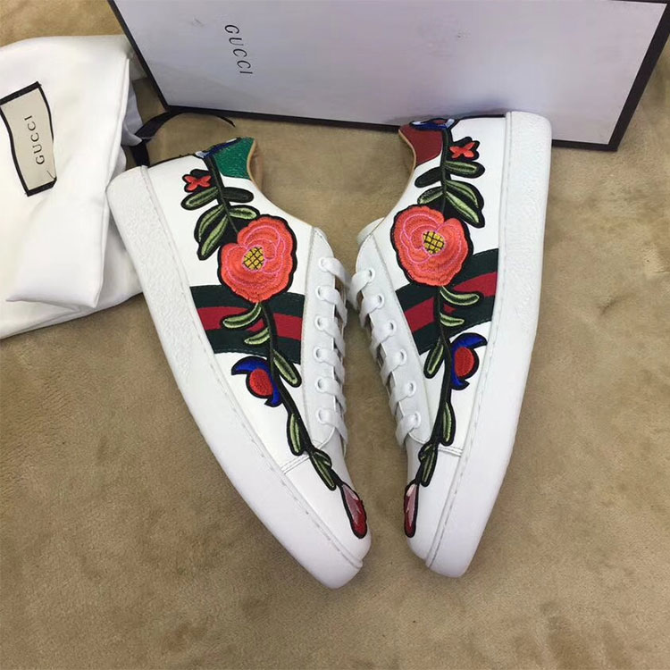 2018 gucci Sneakers shoes in Calfskin inside Lambskin