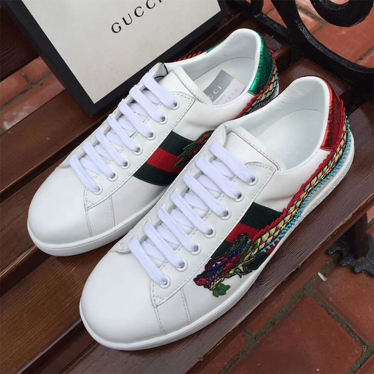 2018 gucci Sneakers shoes in Calfskin inside Lambskin