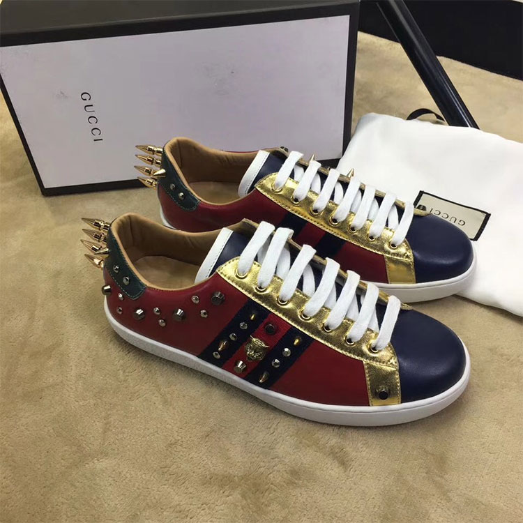 2018 gucci Sneakers shoes in Calfskin inside Lambskin