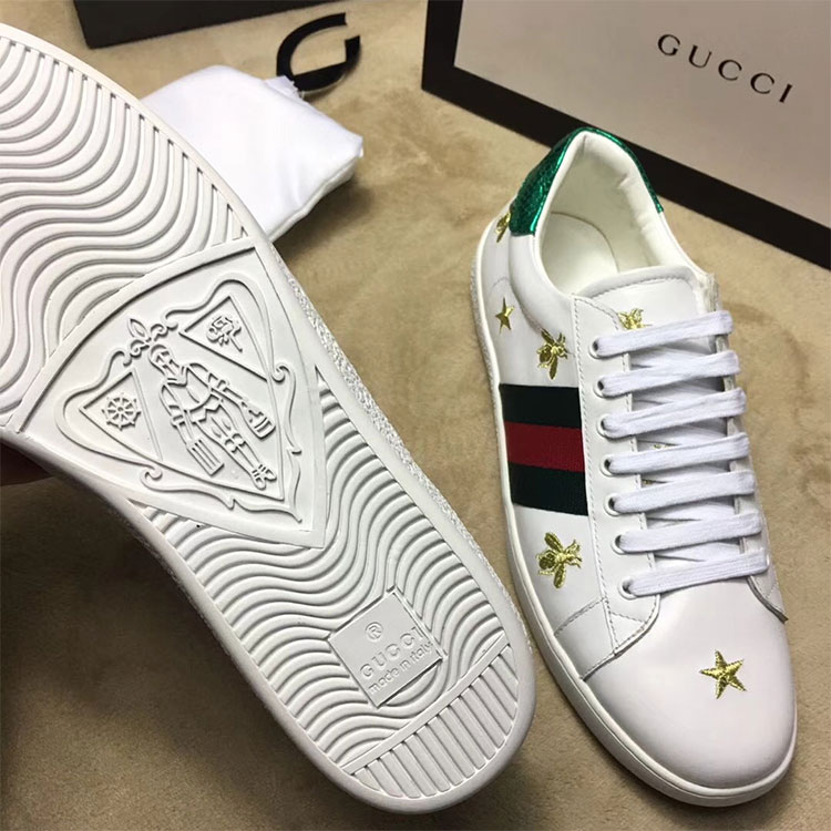 2018 gucci Sneakers shoes in Calfskin inside Lambskin