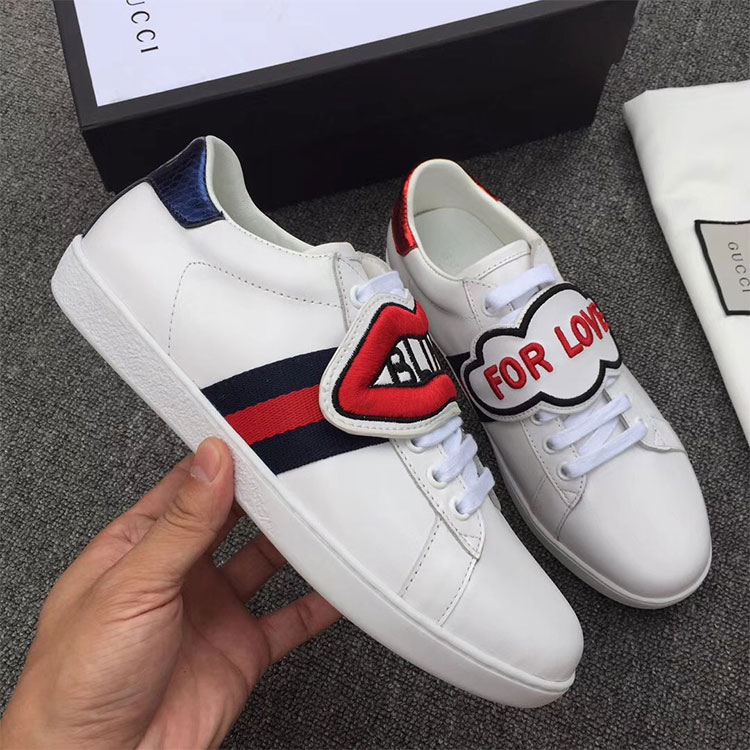 2018 gucci Sneakers shoes in Calfskin inside Lambskin