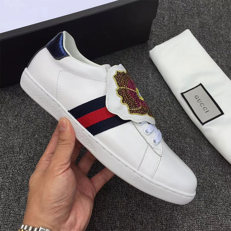 2018 gucci Sneakers shoes in Calfskin inside Lambskin