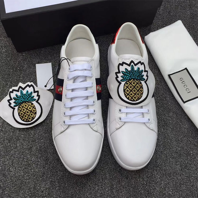 2018 gucci Sneakers shoes in Calfskin inside Lambskin