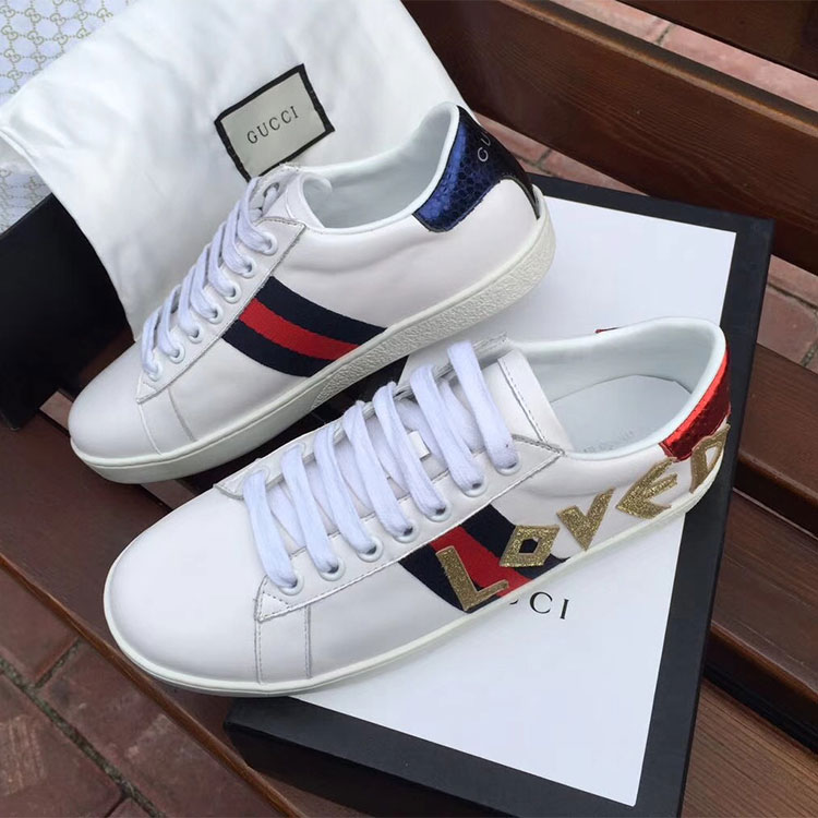 2018 gucci Sneakers shoes in Calfskin inside Lambskin