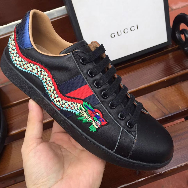 2018 gucci Sneakers shoes in Calfskin inside Lambskin