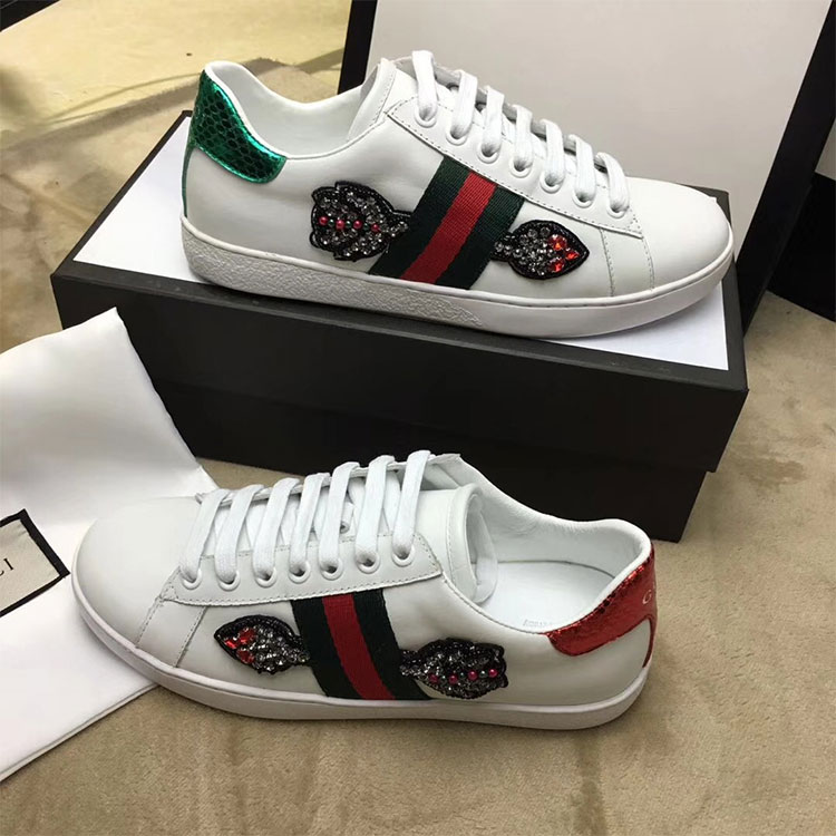 2018 gucci Sneakers shoes in Calfskin inside Lambskin