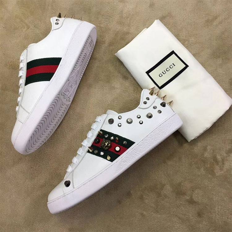 2018 gucci Sneakers shoes in Calfskin inside Lambskin