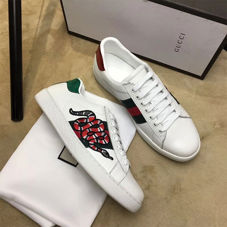 2018 gucci Sneakers shoes in Calfskin inside Lambskin