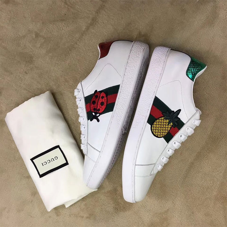 2018 gucci Sneakers shoes in Calfskin inside Lambskin