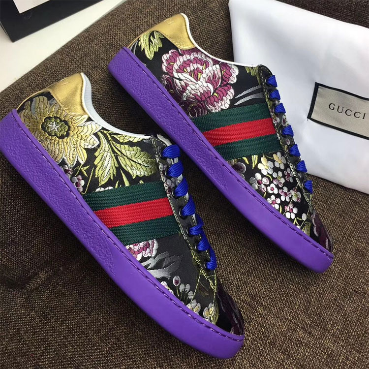 2018 gucci Sneakers shoes in Calfskin inside Lambskin