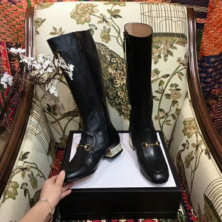 2018 gucci women Boots in Calfskin