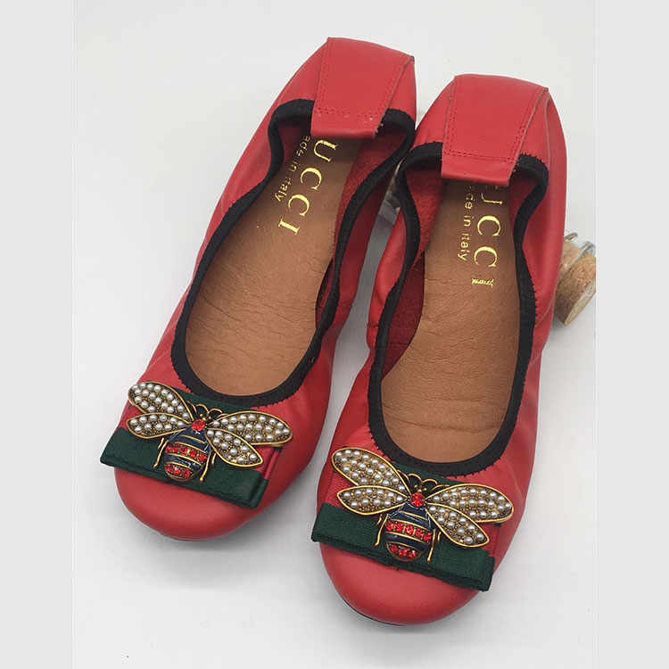 2018 gucci women Dancing shoes in Calfskin