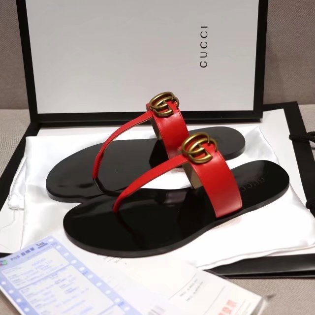 2018 gucci women Slippers in Calfskin leather