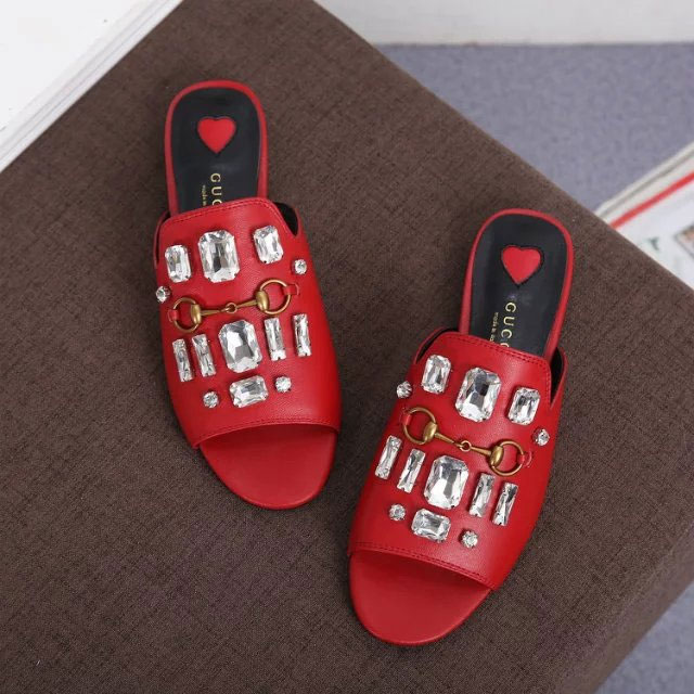 2018 gucci women Slippers in Lambskin leather