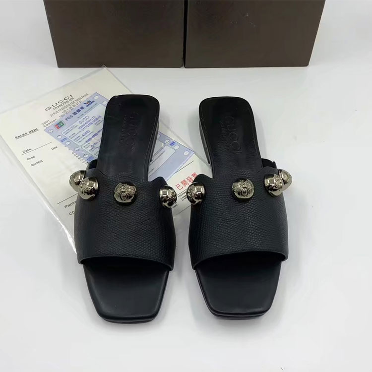 2018 gucci women Slippers in Lambskin leather