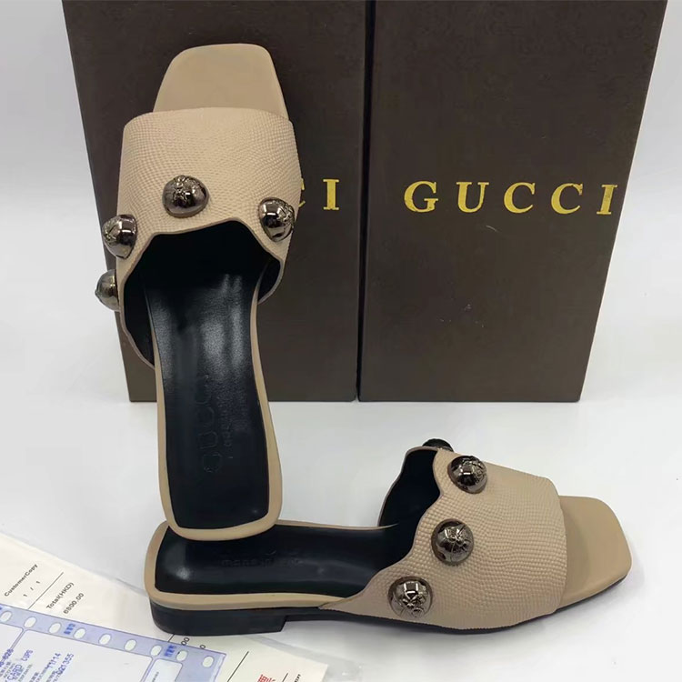 2018 gucci women Slippers in Lambskin leather