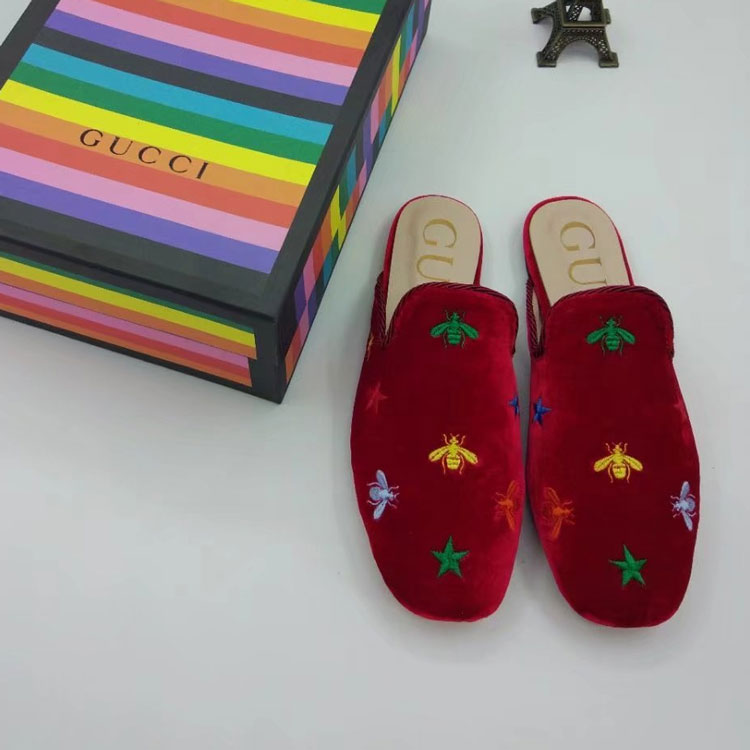 2018 gucci women Slippers in velvet