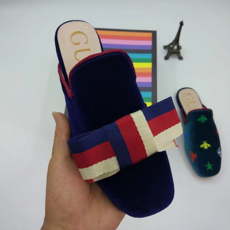 2018 gucci women Slippers in velvet